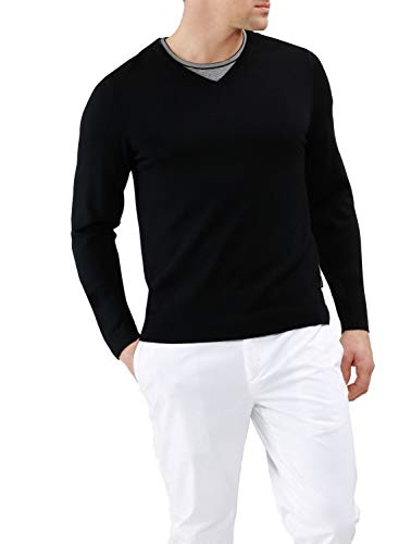 Maerz Herren 403800 Pullover, Schwarz (Black 595), Large (Herstellergröße: 52) von Maerz