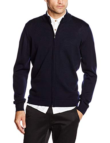 Maerz Herren 595400 Strickjacke, Blau (Navy 399), Large (Herstellergröße: 52) von Maerz