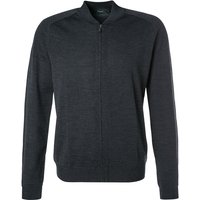MAERZ Muenchen Herren Cardigan grau Merinowolle unifarben von maerz muenchen