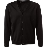 MAERZ Muenchen Herren Cardigan schwarz Merinowolle unifarben von maerz muenchen