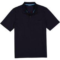 Maerz Herren Polo-Shirt blau Baumwolle von Maerz