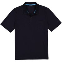 Maerz Herren Polo-Shirt blau Baumwolle von Maerz