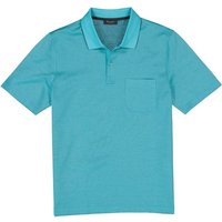 Maerz Herren Polo-Shirt blau Baumwolle von Maerz