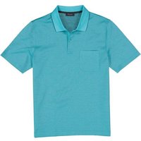 Maerz Herren Polo-Shirt blau Baumwolle von Maerz