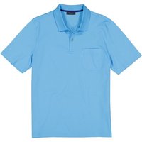 Maerz Herren Polo-Shirt blau Baumwolle von Maerz