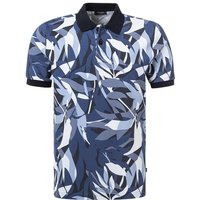 Maerz Herren Polo-Shirt blau Baumwoll-Piqué von Maerz