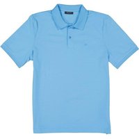 Maerz Herren Polo-Shirt blau Baumwoll-Piqué von Maerz