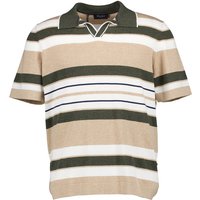 Maerz Herren Polo-Shirt braun gestreift von Maerz
