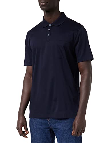 Maerz Herren Poloshirt, Mercerisiert Polohemd, Navy, 52 EU von Maerz