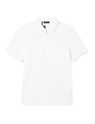 Maerz Herren Poloshirt Zip Polohemd, Pure White, Regular von Maerz