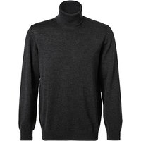 Maerz Herren Pullover Grau Merinowolle unifarben von Maerz