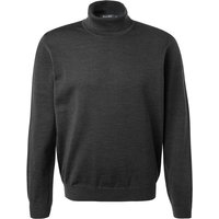 Maerz Herren Rollkragenpullover grau Merinowolle unifarben von Maerz