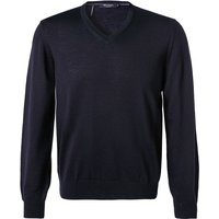 Maerz Herren Pullover blau Merinowolle von Maerz