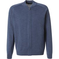 MAERZ Muenchen Herren Cardigan blau Merinowolle unifarben von maerz muenchen