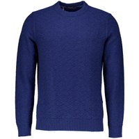 Maerz Herren Pullover blau unifarben von Maerz