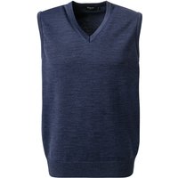 MAERZ Muenchen Herren Pullunder blau Merinowolle unifarben von maerz muenchen