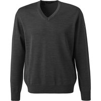 MAERZ Muenchen Herren Pullover grau Merinowolle unifarben von maerz muenchen
