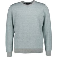 Maerz Herren Pullover grün Merinowolle unifarben von Maerz