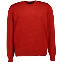 Maerz Herren Pullover orange Merinowolle unifarben von Maerz