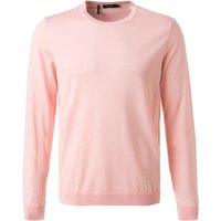 Maerz Herren Pullover rosa Merinowolle unifarben von Maerz