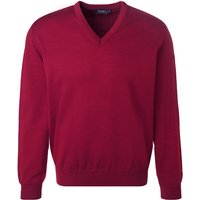 MAERZ Muenchen Herren Pullover rot Merinowolle unifarben von maerz muenchen