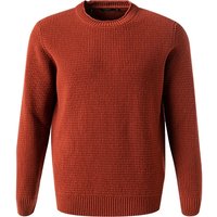 Maerz Herren Pullover rot Schurwolle unifarben von Maerz