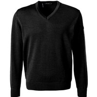 MAERZ Muenchen Herren Pullover schwarz Merinowolle unifarben von maerz muenchen