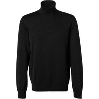 MAERZ Muenchen Herren Rollkragenpullover schwarz Merinowolle unifarben von maerz muenchen