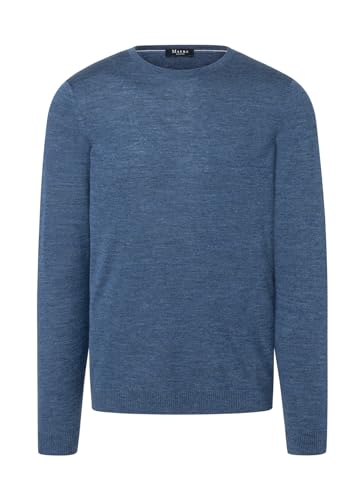 Maerz Herren Rundhals Summer Merino Pullover, Denim, 48 von Maerz