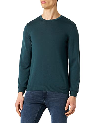 Maerz Herren Rundhals Superwash Pullover, Bottle Green, 48 EU von Maerz