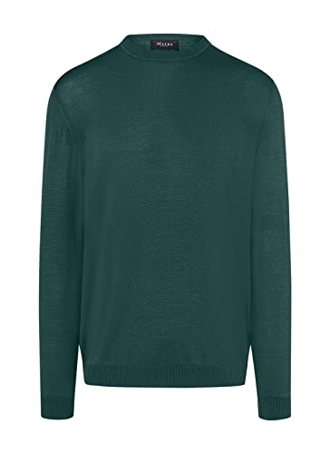 Maerz Herren Rundhalspullover Superwash Pullover, Bottle Green, Regular von Maerz