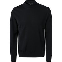 MAERZ Muenchen Herren Stehkragenpullover blau Schurwolle unifarben von maerz muenchen