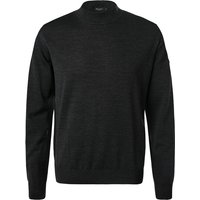 MAERZ Muenchen Herren Stehkragenpullover grau Schurwolle unifarben von maerz muenchen