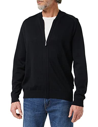 Maerz Herren Gebreid Strickjacke, Schwarz (Black 595), 48 EU von Maerz