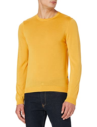 Maerz Herren Summer Merino Crew Neck Pullover, Kurkuma, 54 von Maerz