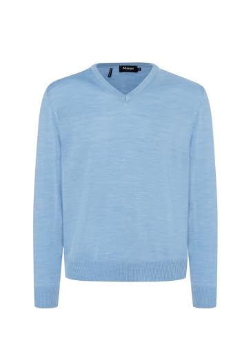 Maerz Herren V-Ausschnitt Pullover, Dyson Blue, 58 von Maerz