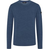 Maerz Maschinenwaschbarer Rundhalspullover aus einem Baumwolle-Merino-Mix in 48 von Maerz