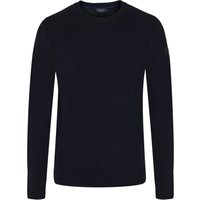 Maerz Maschinenwaschbarer Rundhalspullover aus einem Baumwolle-Merino-Mix in 54 von Maerz