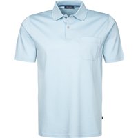 Maerz Herren Polo-Shirt blau Baumwolle von Maerz