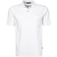 Maerz Herren Polo-Shirt weiß Baumwolle von Maerz