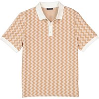 Maerz Herren Polo-Shirt beige gemustert von Maerz