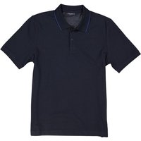 Maerz Herren Polo-Shirt blau Baumwoll-Piqué von Maerz