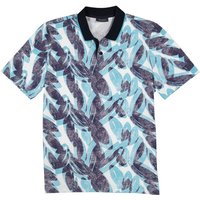 Maerz Herren Polo-Shirt blau gemustert von Maerz