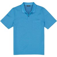 Maerz Herren Polo-Shirt blau meliert von Maerz