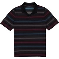 Maerz Herren Polo-Shirt blau Baumwolle gestreift von Maerz