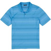 Maerz Herren Polo-Shirt blau Baumwolle gestreift von Maerz