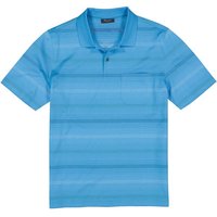 Maerz Herren Polo-Shirt blau Baumwolle gestreift von Maerz