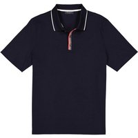 Maerz Herren Polo-Shirt blau Baumwolle von Maerz