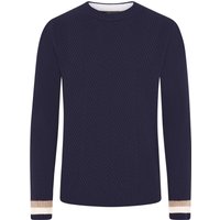 Maerz Pullover aus Merinowolle mit Fischgrät-Webmuster in 52 von Maerz