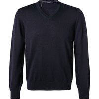 Maerz Herren Pullover blau Merinowolle von Maerz